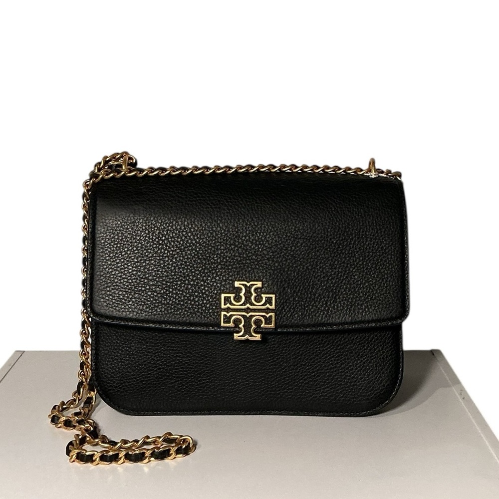 Tory Burch Black Crossbody with Gold Accents